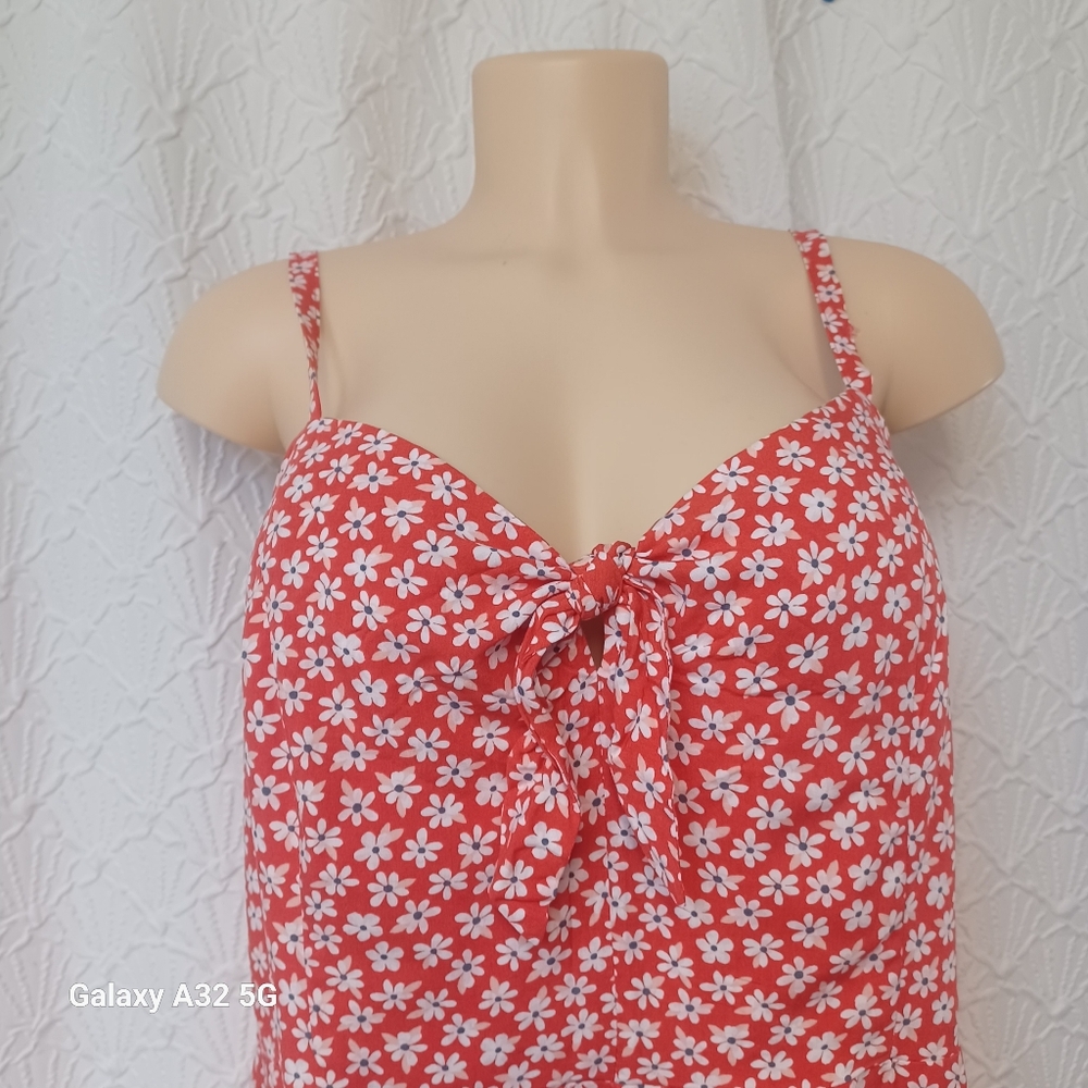 Old Navy  Red Patterned Women's Jumpsuit Size XL - Picture 6 of 16